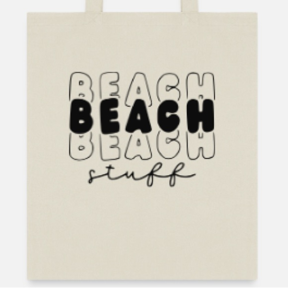 Beach stuff tote bag